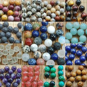 Jewel - תכשיטים ויהלומים חרוזים DIY Natural Gemstone Round Spacer Beads Jewelry Making 4mm 6mm 8mm10mm Wholesale