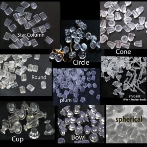 Jewel - תכשיטים ויהלומים סוגרים ולולאות Earring Back Stopper Silicone Rubber  Soft US SELLER