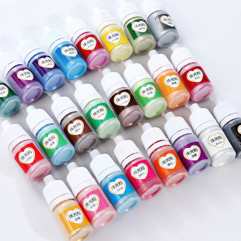 Jewel - תכשיטים ויהלומים חוטים ודבקים 24 Color Pigment UV Gel Polish Solid Glue Silicone Resin Mold Jewelry Making NEW